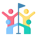 Avatar of Vocabulary Set Onderneem actie (samen)