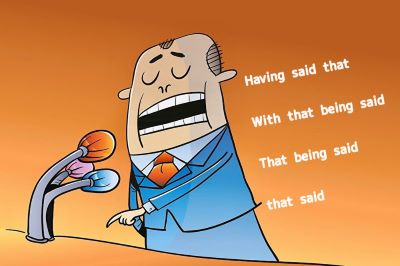 "having said that" picture