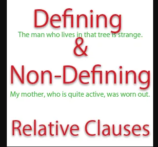 "non-defining" picture