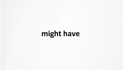 "might've" picture