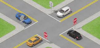 "four-way stop" picture