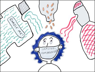 "immunocompromised" picture