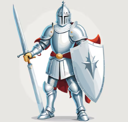 "a knight in shining armour" picture