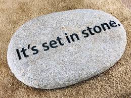 "set in stone" picture