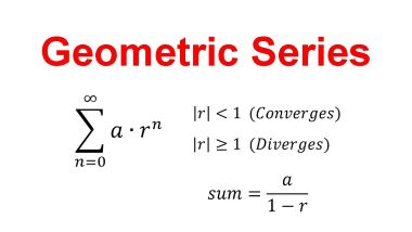 What does "geometric series" mean? | Lingoland English-English Dictionary